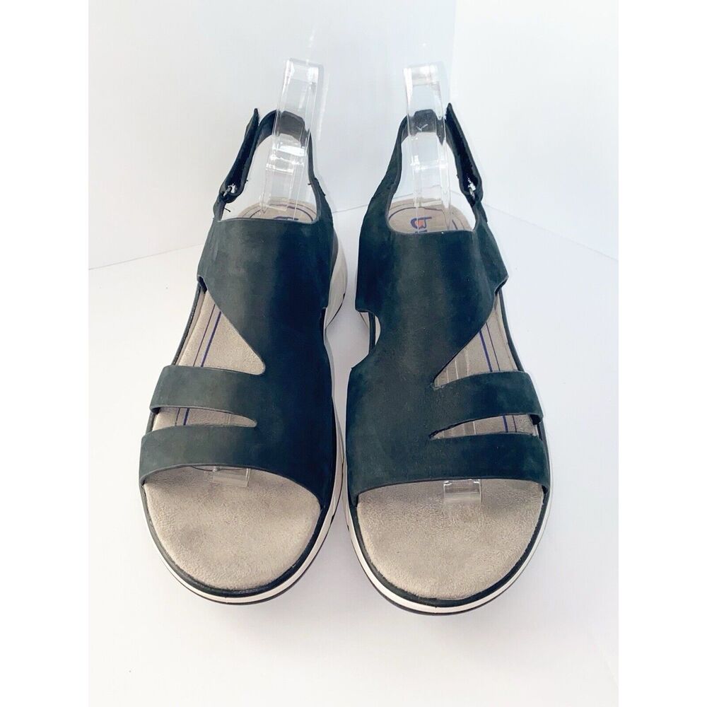 BIONICA Akela Sandals Womens 9 Black White Strappy Outdoor Casual Comfort Sporty - Picture 3 of 14